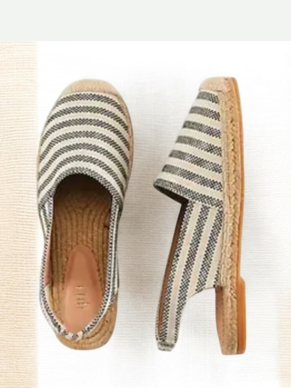 J. Jill • BAYLA Slingback Espadrilles •Black/Neutral